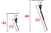 Schema výsuvné žebříky Monto-Profi