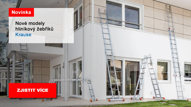 Nové modely hliníkových žebříků Krause