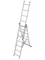 Hliníkový žebřík třídílný mnohoúčelový  Corda 3x7 příček