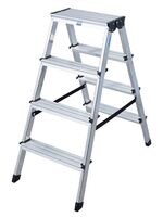 Oboustranné hliníkové schůdky Dopplo 2x4 stupně