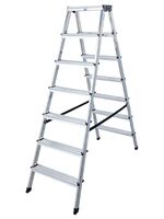Oboustranné hliníkové schůdky Dopplo 2x7 stupňů