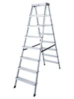 Oboustranné hliníkové schůdky Dopplo 2x8 stupňů