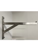 Nerezová konzole na zeď (držák na rakev)jekl 40x40x2, jekl 40x15x1,5  900mm